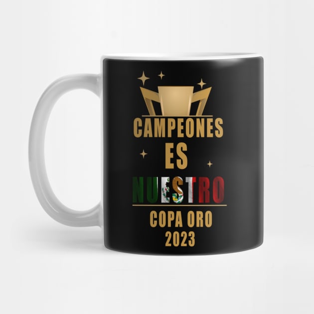 Playera mexico campeon copa oro 2023 by soccer t-shirts